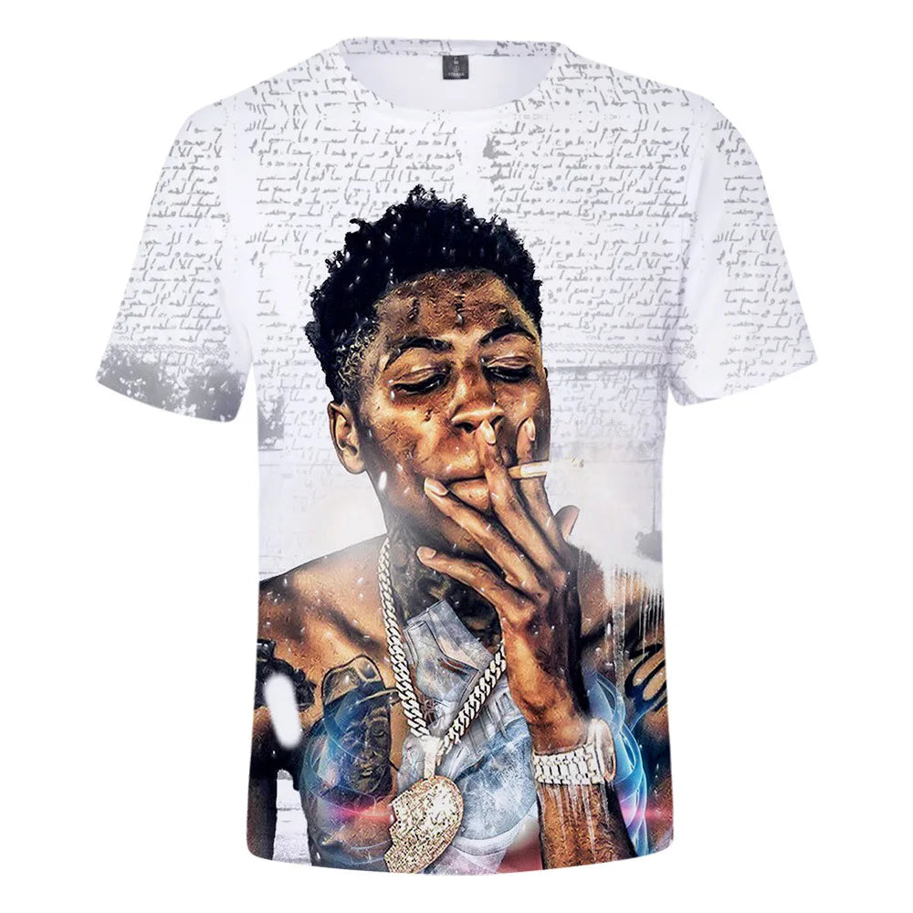 YoungBoy Never Broke Again 3D T Shirt Men Women Hip Pop Streetwear Casual Short Sleeve Cool Tshirt Funny Tees Top Couple Clothes