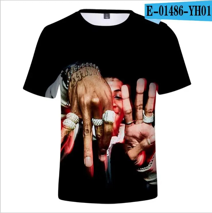 YoungBoy Never Broke Again 3D T Shirt Men Women Hip Pop Streetwear Casual Short Sleeve Cool Tshirt Funny Tees Top Couple Clothes
