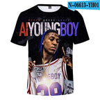 YoungBoy Never Broke Again 3D T Shirt Men Women Hip Pop Streetwear Casual Short Sleeve Cool Tshirt Funny Tees Top Couple Clothes