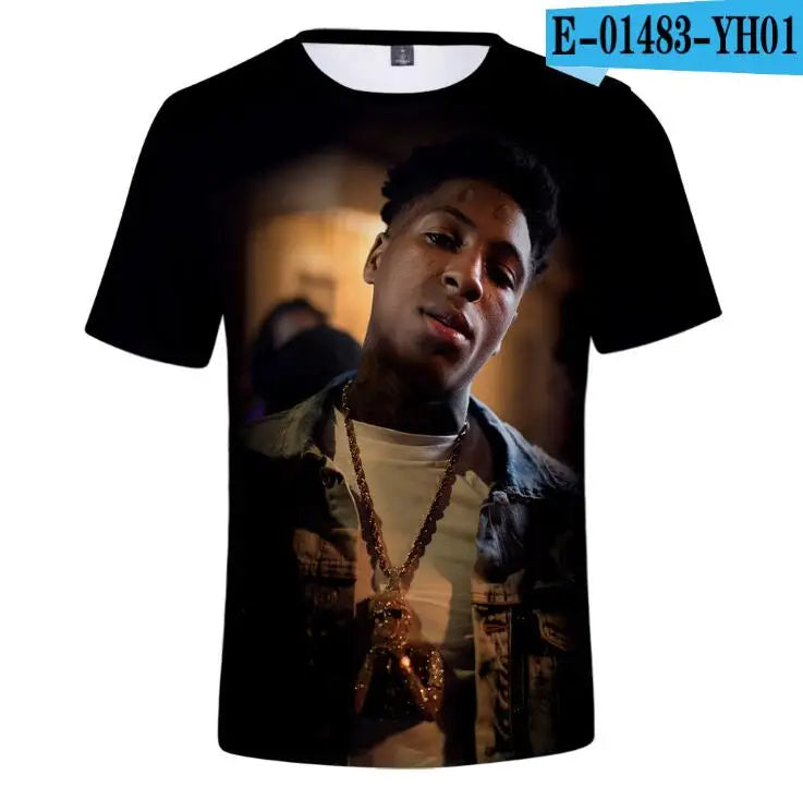 YoungBoy Never Broke Again 3D T Shirt Men Women Hip Pop Streetwear Casual Short Sleeve Cool Tshirt Funny Tees Top Couple Clothes