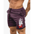 Men's Mesh Fitness Shorts – Breathable Quick-Dry Gym & Beach Shorts Wine red Y CHINA