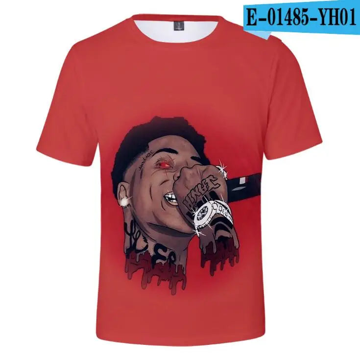 YoungBoy Never Broke Again 3D T Shirt Men Women Hip Pop Streetwear Casual Short Sleeve Cool Tshirt Funny Tees Top Couple Clothes