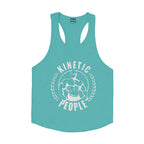 Kinetic Tank Tops Print Singlet Stringer Undershirt Male Casual