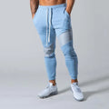 Men's Skinny Jogger Pants – Cotton Spandex Gym Sweatpants Blue