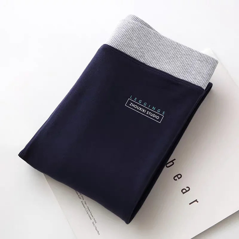 Ribbed Leggings For Women 2025 High Waist Autumn Winter Warm Legging Cotton Fashion Casual Threaded 2XL Black Pants Sexy Leggins