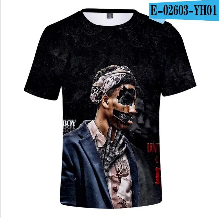 YoungBoy Never Broke Again 3D T Shirt Men Women Hip Pop Streetwear Casual Short Sleeve Cool Tshirt Funny Tees Top Couple Clothes