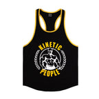 Kinetic Tank Tops Print Singlet Stringer Undershirt Male Casual