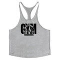 Men's Fitness Bodybuilding Tank Tops Brand Gym Sportswear Cotton Breathable Workout Muscle Vests Summer Sleeveless Y Back Shirt