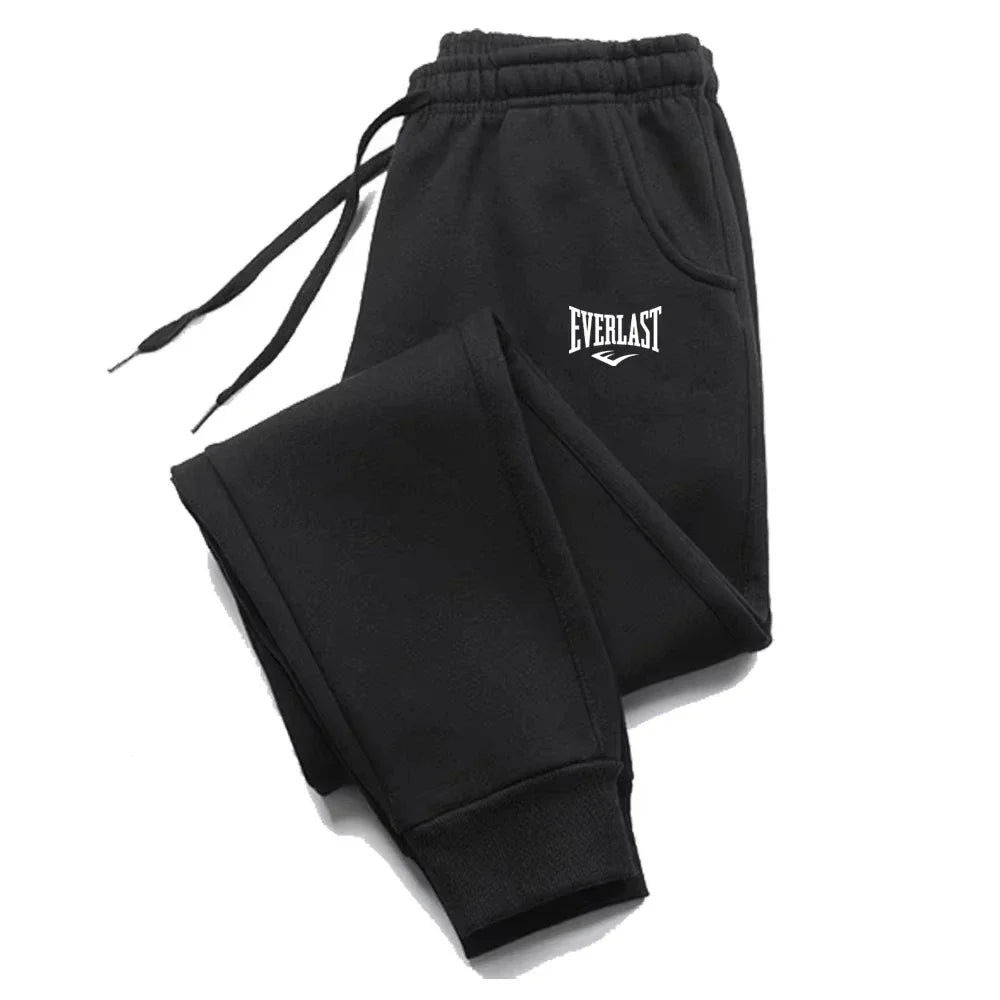 Men's Printed Jogger Pants – Breathable Running & Gym Sweatpants black
