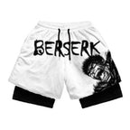 Anime Sports Fitness  Shorts Men's Shorts 2 In 1