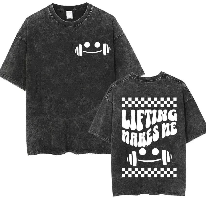 Everything Hurts & I'm Hungry Funny Washed Tee 0362