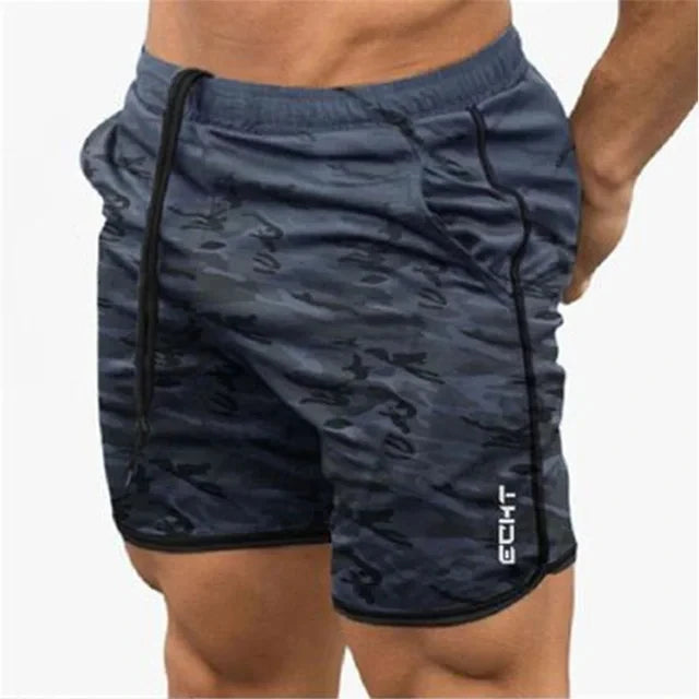 ECHT Shorts blue camo ECHT