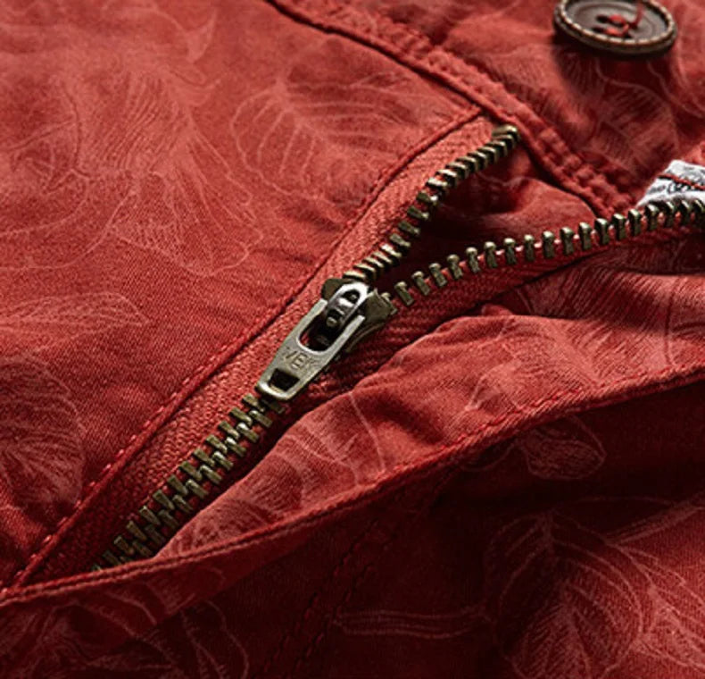 Men's Cotton Print Cargo Shorts