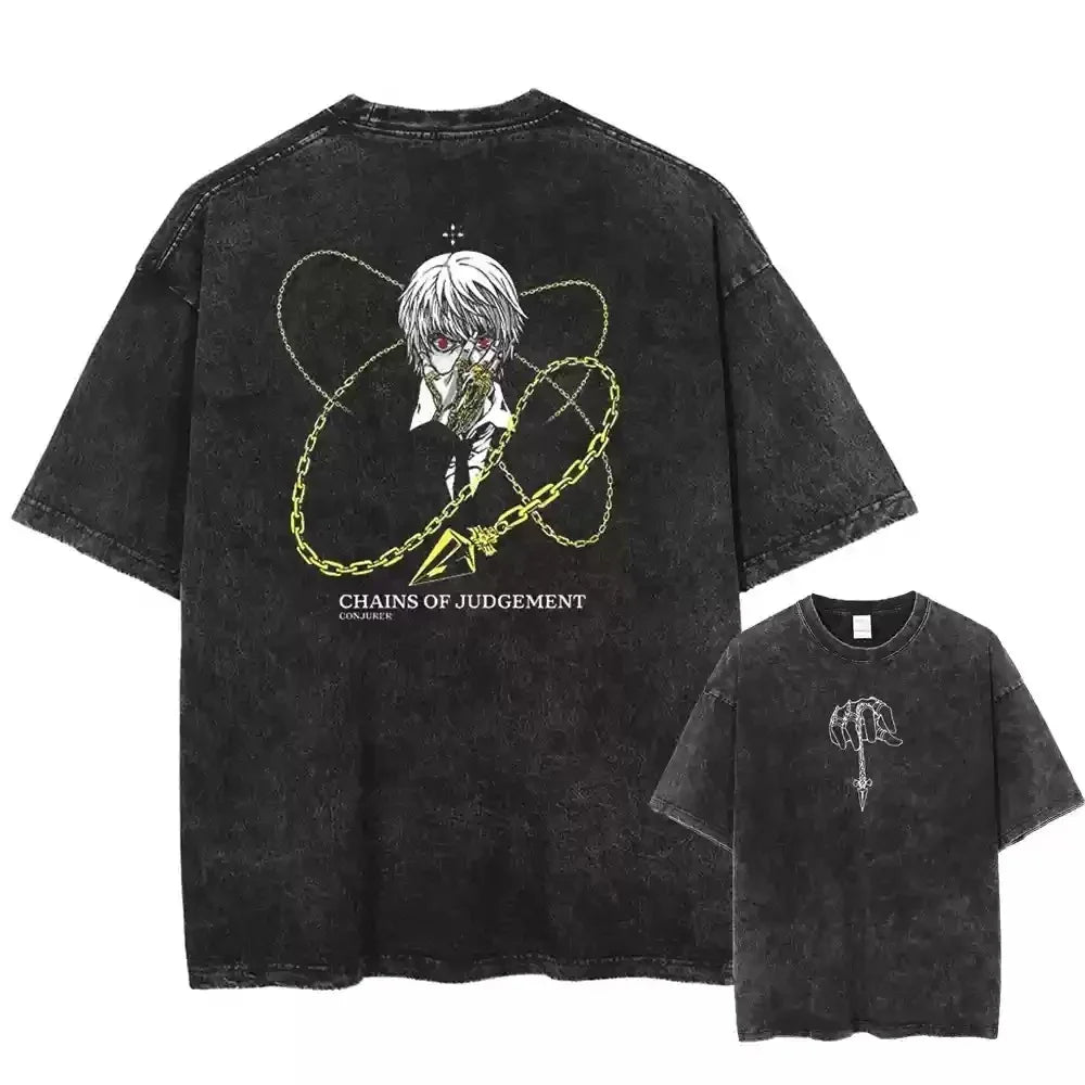 Japanese Anime Washed Graphic Tee 8