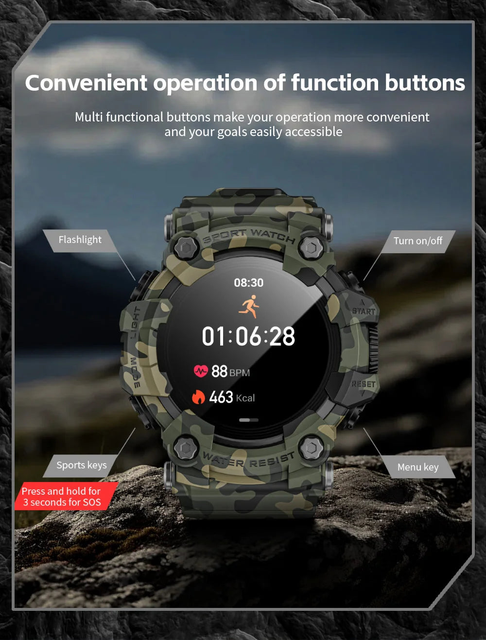 2025 Smart Fitness Tracker Watch for Men