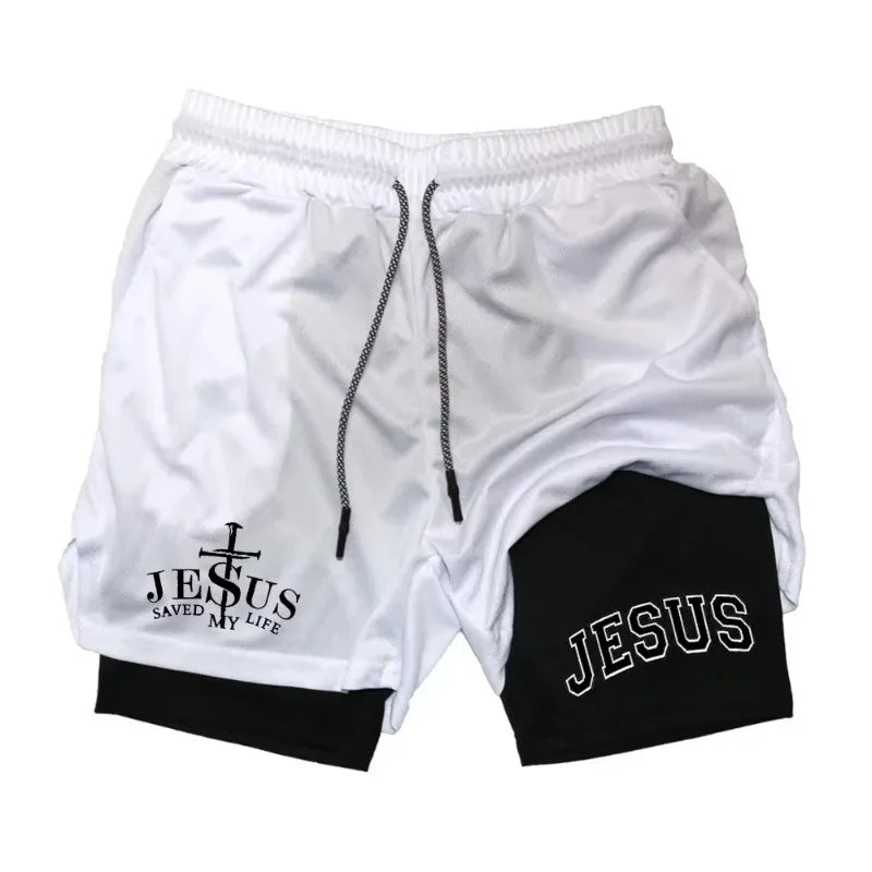 Men's 2-in-1 Compression Running Shorts