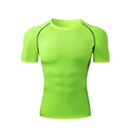 Men's Athletic Quick Dry T-shirt, suitable for gym workouts, fitness, running. Compression shirt, sports undershirt, baselayer t