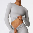 Gym Sexy Exposed Navel Quick Dry Fitness Gym Sport Wear.