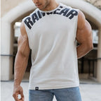 Men's Summer Trend Cotton Tank Tops Male Sweat Sleeveless Shirt Muscle Sports Gym Fitness Workout O-Neck Vest Casual Clothing