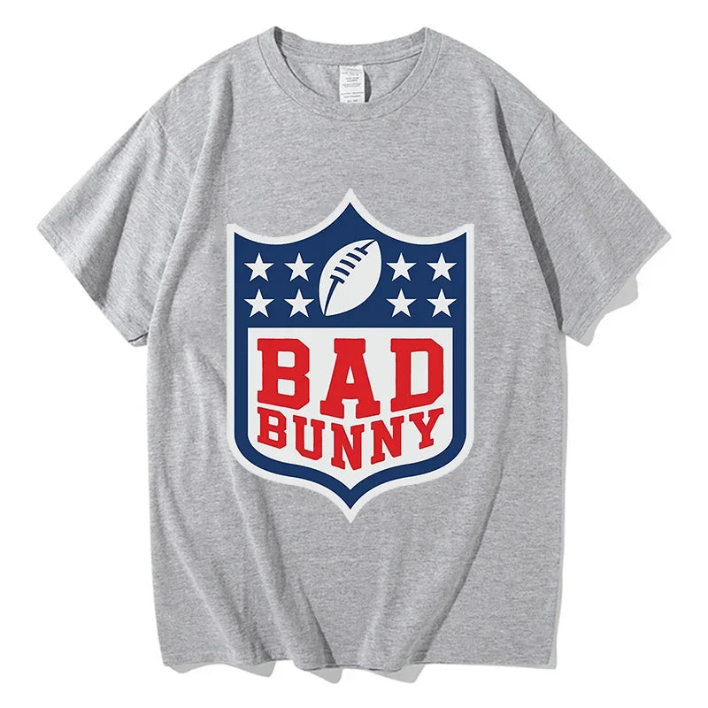 Bad Bunny Super Bowl 2026 Tshirts Pure Cotton Unisex Aesthetic Streetwear
