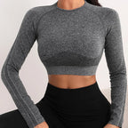 Sports Yoga Top Knitted Shirt