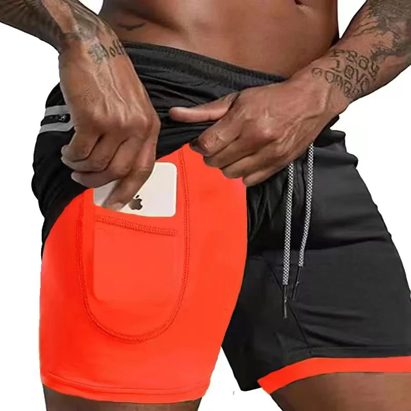 Men's 2-in-1 Compression Running Shorts
