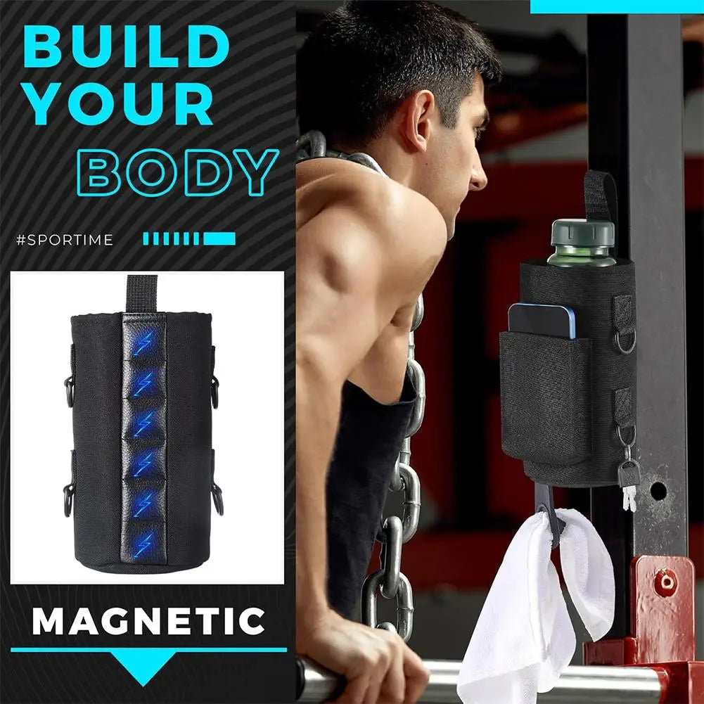 Magnetic Gym Water Bottle Holder