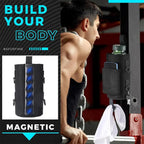 Magnetic Gym Water Bottle Bag Holder, Built-in Magnet for Easy Attachment to Metal Surface, Magnetic Bottle Sleeve Pouch