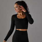 Top Long Sleeves  Fitness n Clothing Elastic Breathable