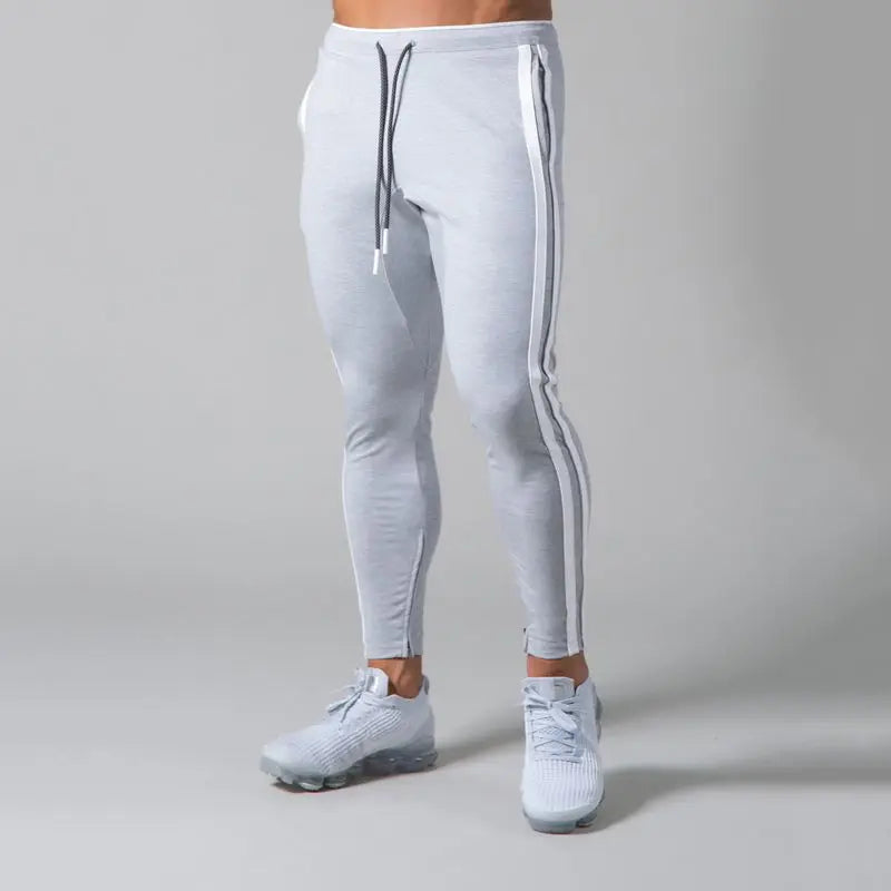 Men's Skinny Fit Jogger Pants – Polyester Training Sweatpants Gray Pack of 1