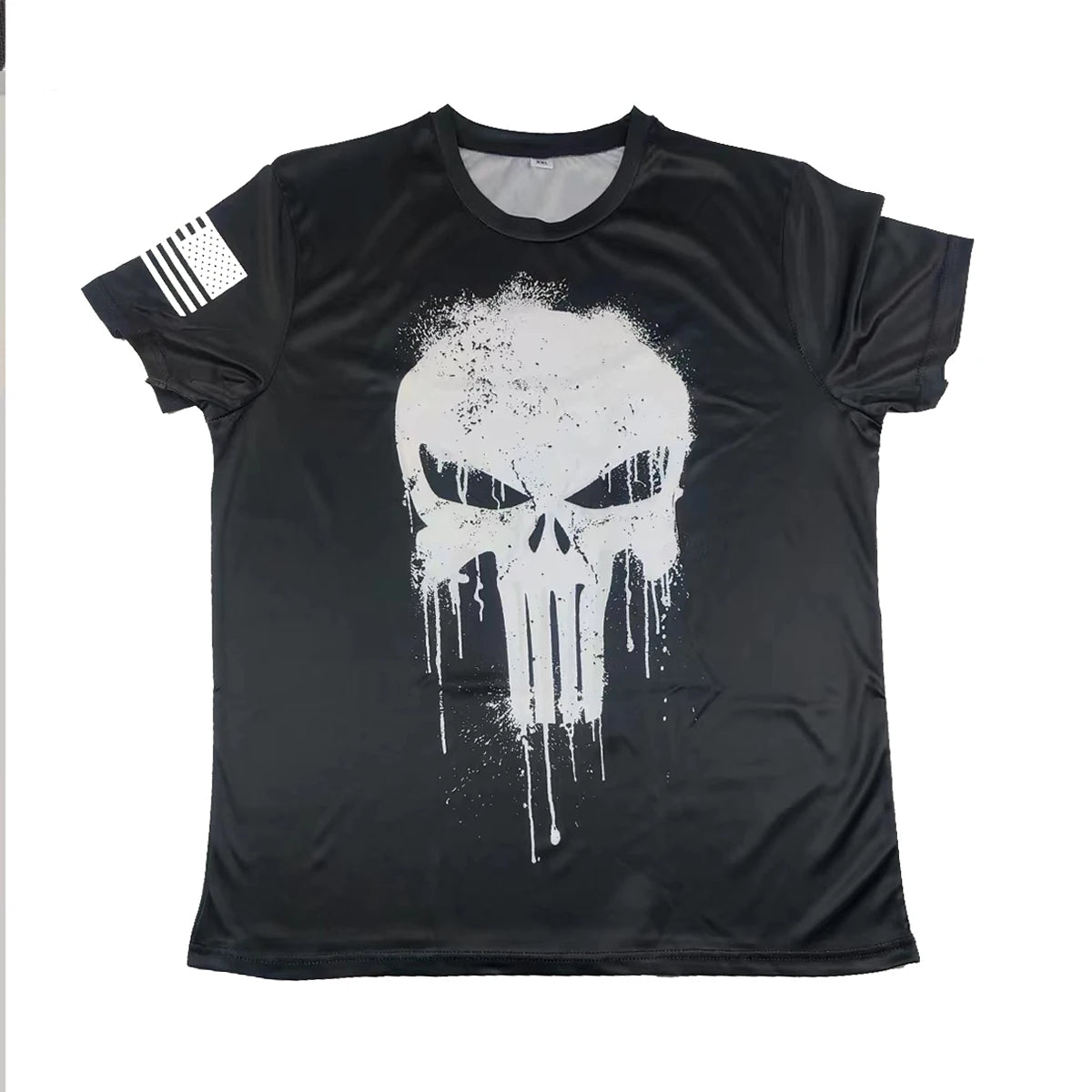 Men's Skull Graphic Long-Sleeve Tee