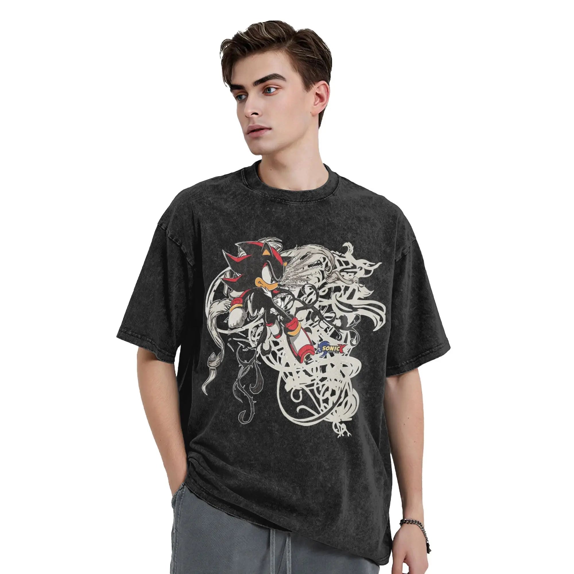 Washed Shadow Hedgehog Hip Hop Tee