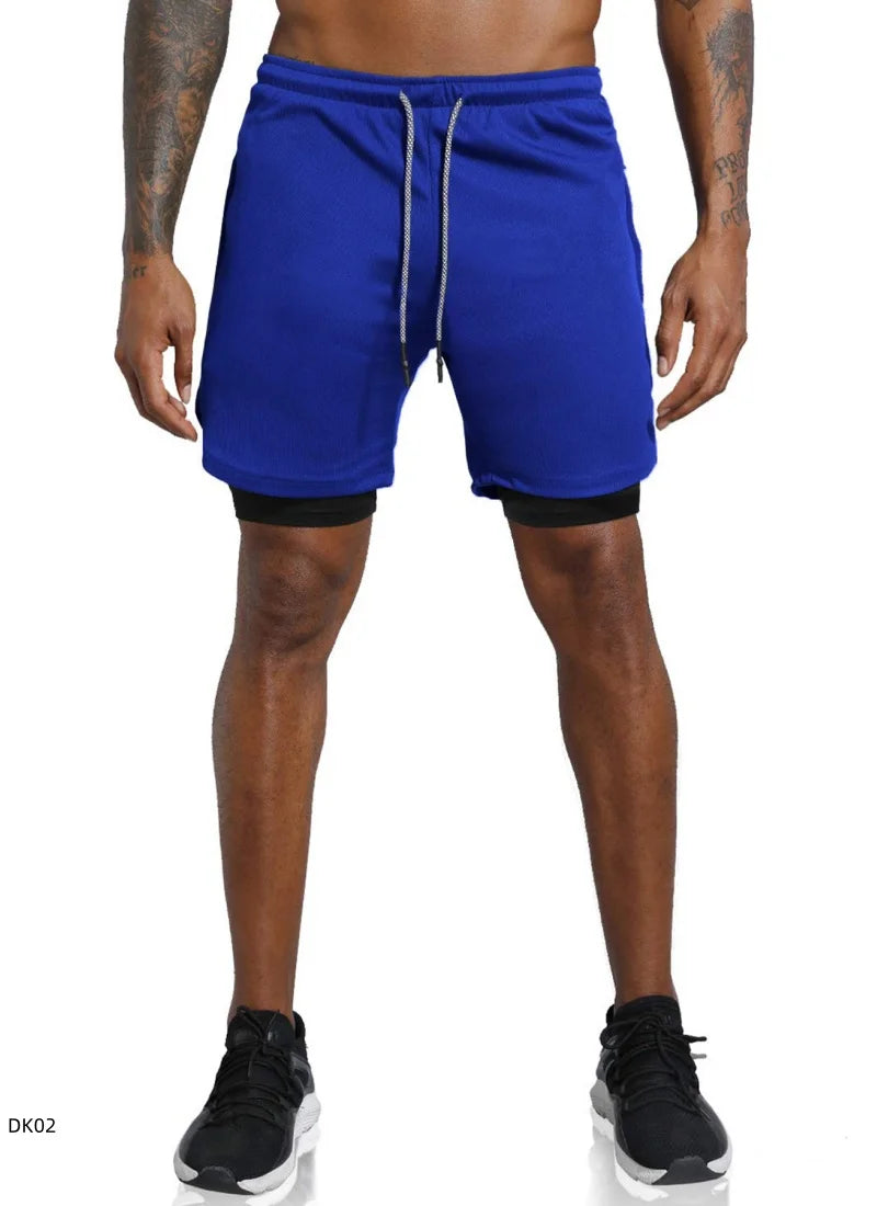 Men's 2-in-1 Compression Gym Shorts — 15 Designs