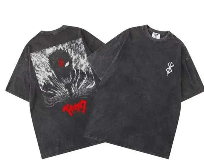 Japanese Anime Washed Graphic Tee 7