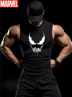 Black Muscle Vest  Venom Logo
