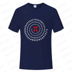 Pi Π Symbol Design T-shirts Fashion Clothing Science Math T-shirts Summer Casual Teacher Tshirts Irrational Number T-Shirt Gift
