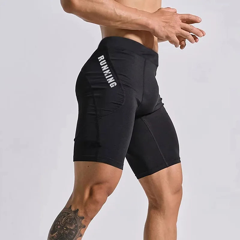 Men's Bodybuilding Shorts Gym Running Leggings Male Joggings Elastic Compressions Sweatpant Football Basketball Tights Trousers