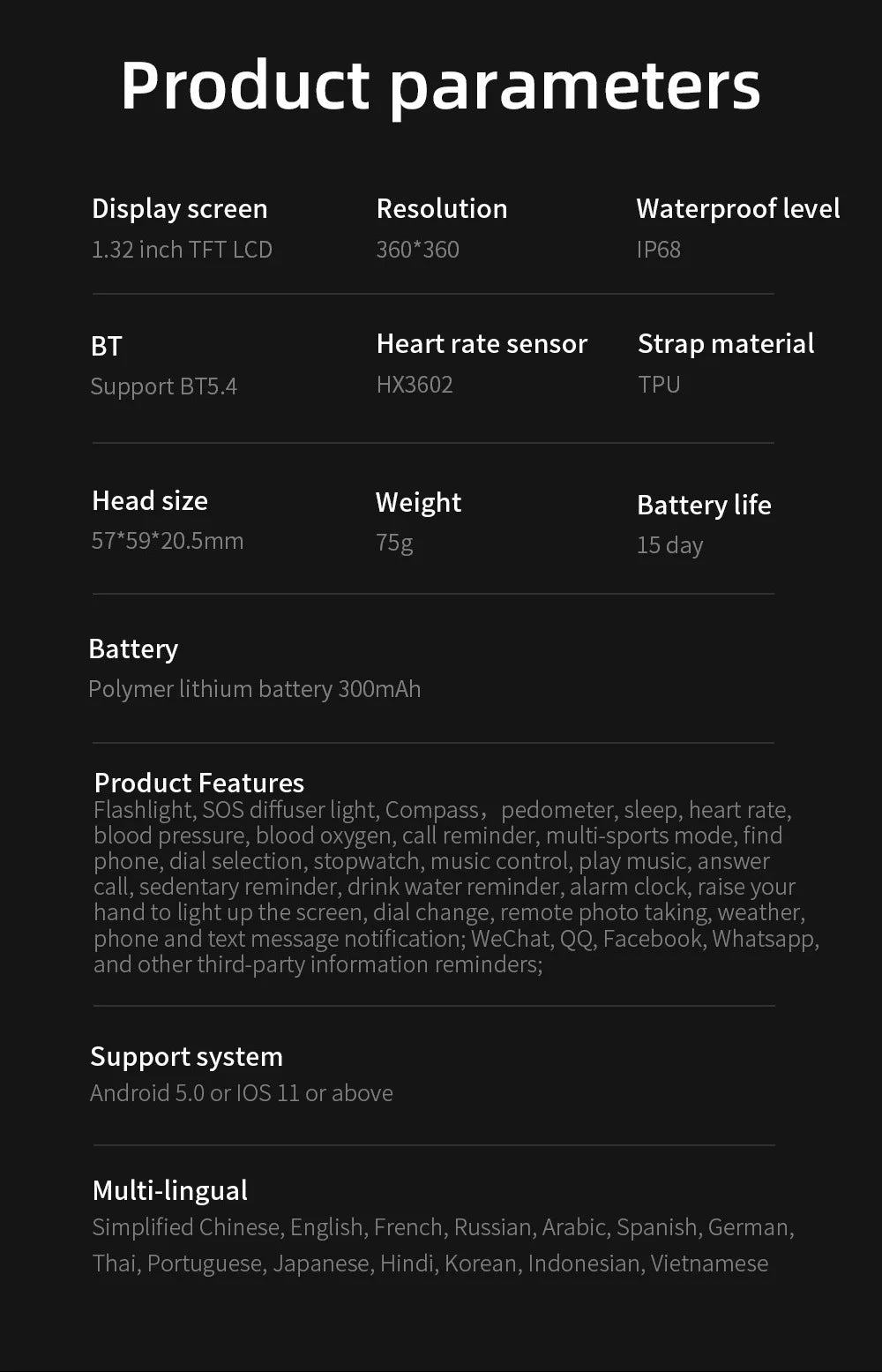 2025 Smart Fitness Tracker Watch for Men