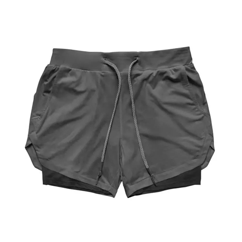 Men's Gym Shorts with Liner, Pockets & Towel Loop
