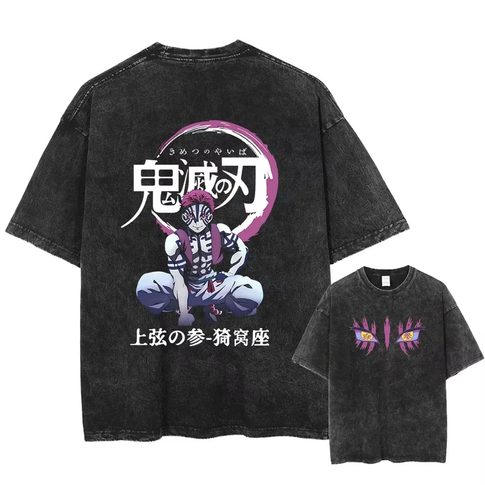 Japanese Anime Washed Graphic Tee 11