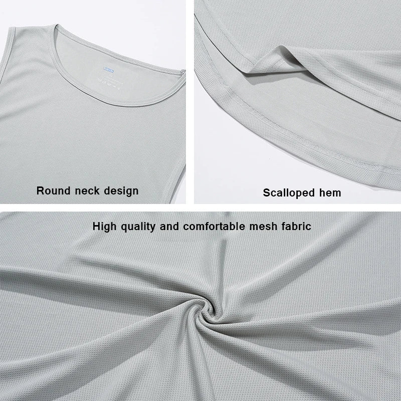 Men's Sleeveless Gym Tank Top – Breathable Muscle Vest for Training
