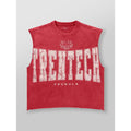 Men's Oversized Sleeveless Cotton Training Vest – Gym & Running Tank Top red