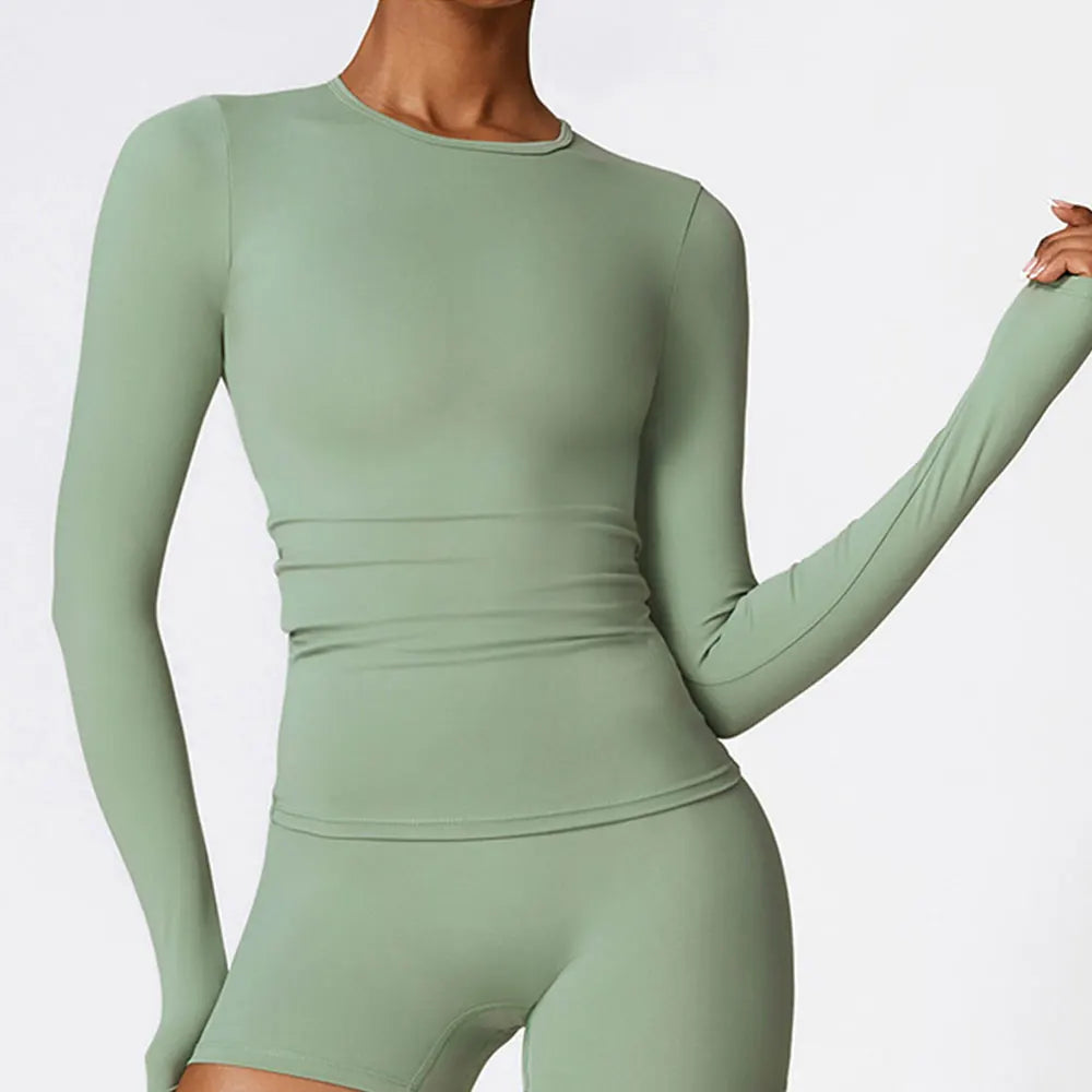 Gym Sexy Exposed Navel Quick Dry Fitness Gym Sport Wear.