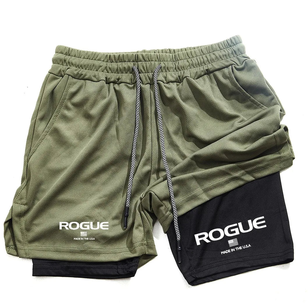 Men's All-Season 2-in-1 Gym Shorts olive