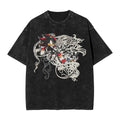 Washed Shadow Hedgehog Hip Hop Tee black