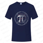 Pi Π Symbol Design T-shirts Fashion Clothing Science Math T-shirts Summer Casual Teacher Tshirts Irrational Number T-Shirt Gift