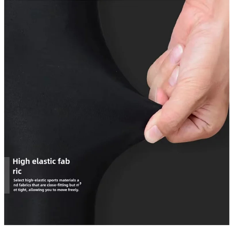 Men's compression bodybuilding shorts Quick drying Breathable leggings Exercise male muscle live elastic leggings