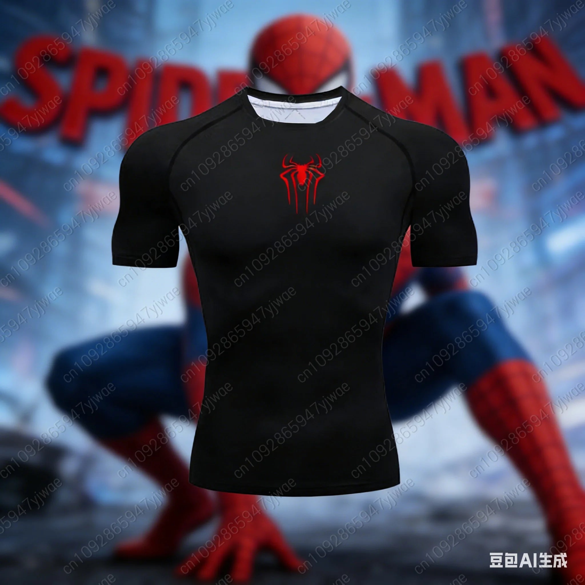 Men's Compression Training Tee black