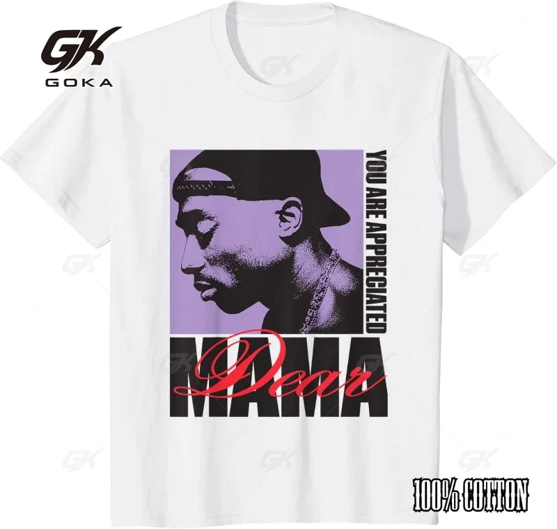 Tupac Rapper  T-shirt Unisex Men Women Hip Hop Fashion Vintage