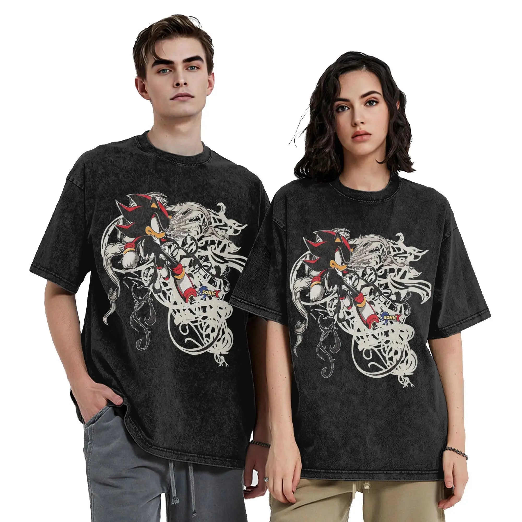 Washed Shadow Hedgehog Hip Hop Tee